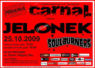 Plakat - Carnal, Jelonek, Soulburners