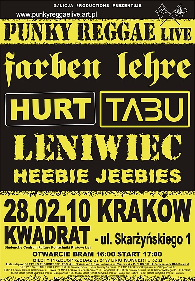 Plakat - Farben Lehre, Tabu, Hurt, Leniwiec