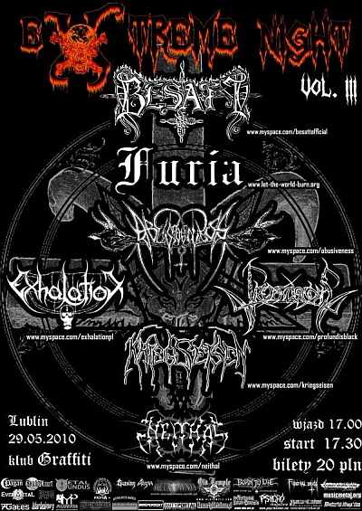 Plakat - Besatt, Furia, Abisivness, Profundis