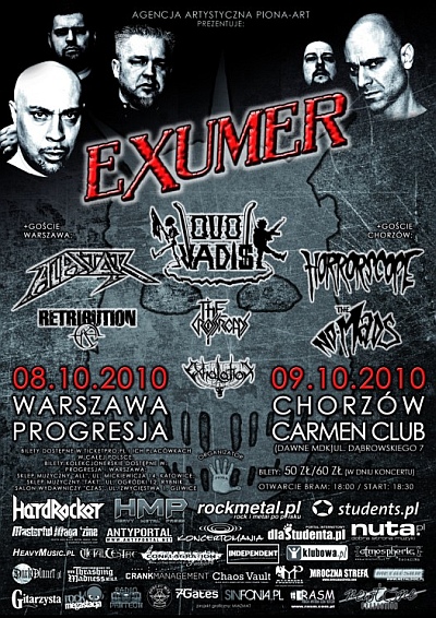 Plakat - Exumer, Exhalation, The No-Mads