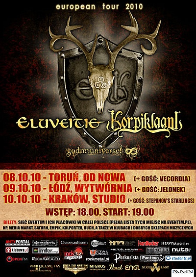 Plakat - Korpiklaani, Eluveitie