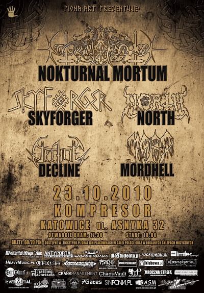 Plakat - Nokturnal Mortum, Skyforger, North