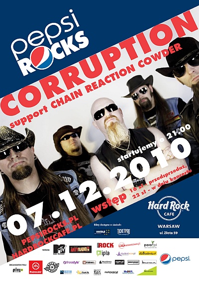 Plakat - Corruption, Chain Reaction, Cowder