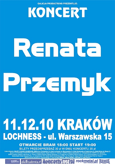 Plakat - Renata Przemyk