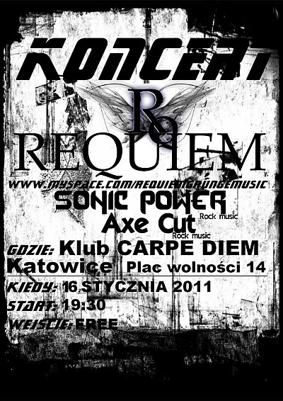 Plakat - Requiem, Sonic Power, Axe Cut