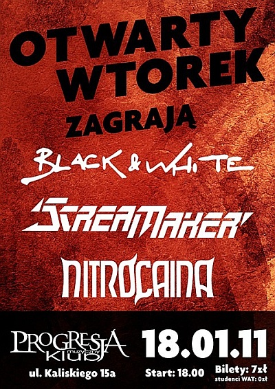 Plakat - Black And White, Scream Maker, Nitrocaina