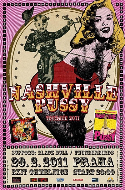 Plakat - Nashville Pussy, Black Bull, Thunderbirds