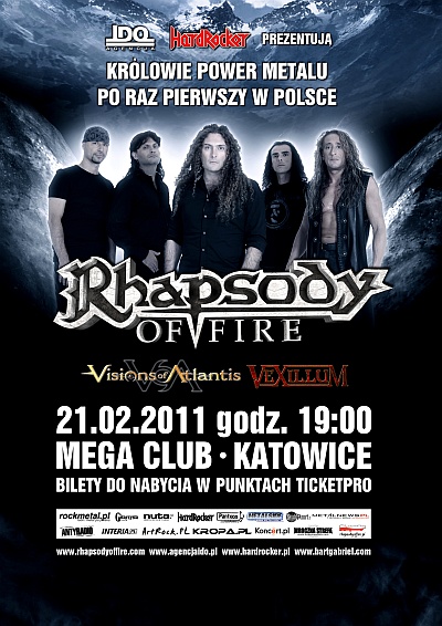 Plakat - Rhapsody Of Fire, Visions Of Atlantis