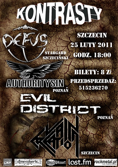 Plakat - Defus, Authority Sin, Evil District