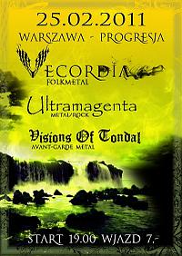 Plakat - Vecordia, Visions of Tondal, Ultramagenta