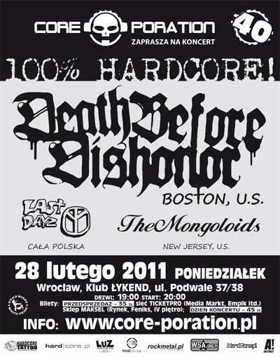 Plakat - Death Before Dishonor, The Mongoloids