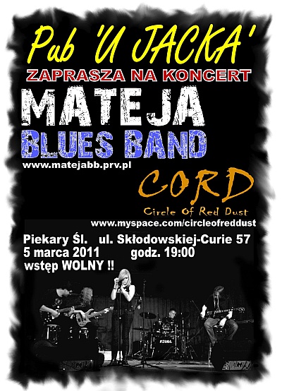 Plakat - Mateja Blues Band, Circle of the Red Dust