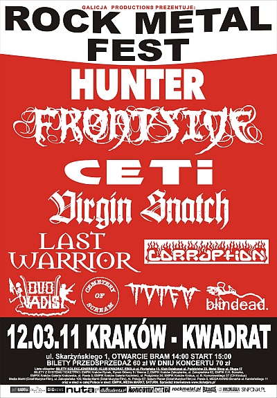 Plakat - Hunter, Frontside, CETI, Virgin Snatch