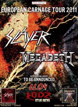 Plakat - Slayer, Megadeth, Vader