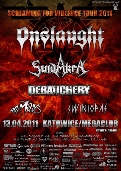 Plakat - Onslaught, Suidakra, Final Depravity