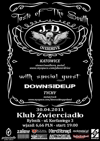 Plakat - J. D. Overdrive, Downsideup