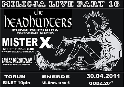 Plakat - The Headhunters, Mister X, Zakład Produkcyjny