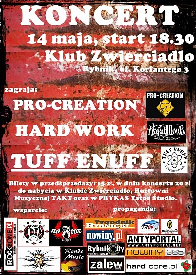 Plakat - Tuff Enuff, Hard Work, Pro-Creation