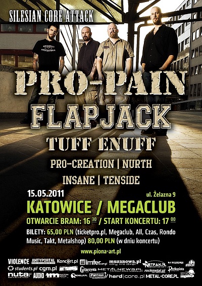 Plakat - Pro-Pain, Flapjack, Tenside, Tuff Enuff