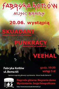 Plakat - Skuadani, Punkracy, VeeHal