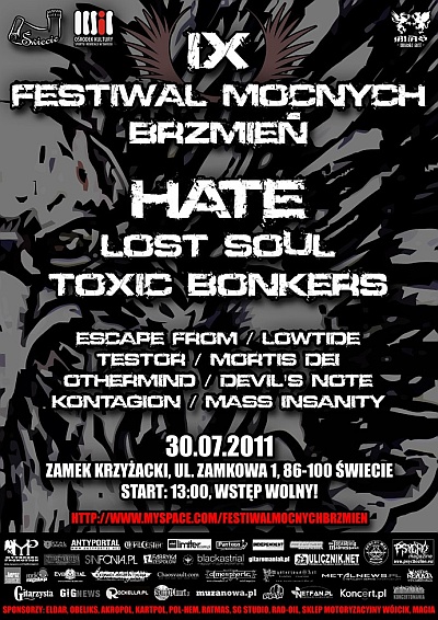 Plakat - Hate, Lost Soul, Toxic Bonkers