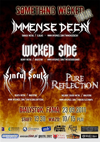 Plakat - Immense Decay, Wicked Side, Sinful Souls