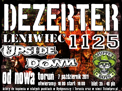 Plakat - Dezerter, 1125, Upside Down, Leniwiec