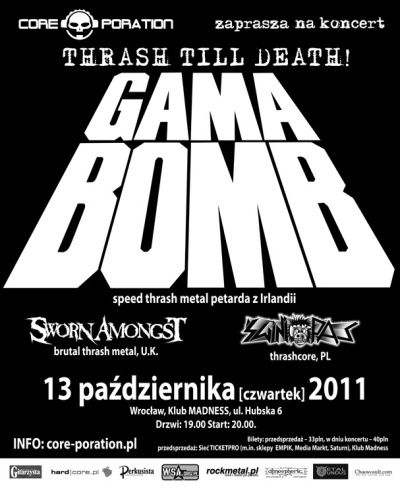 Plakat - Gama Bomb, Sworn Amongst, Świniopas