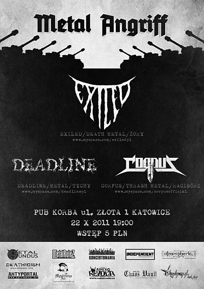 Plakat - Exiled, Deadline, Corpus