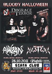 Plakat - Disgrace and Terror, Awzan, Mastema