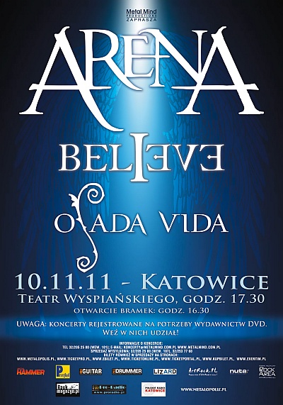 Plakat - Arena, Believe, Osada Vida