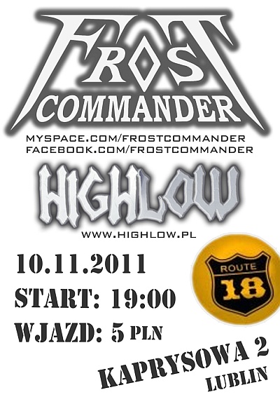 Plakat - Frost Commander, Highlow