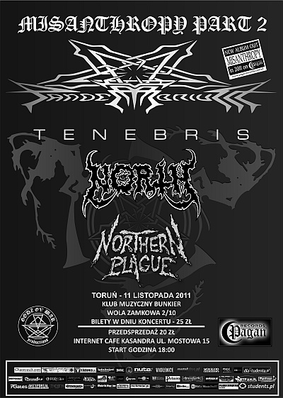 Plakat - Pandemonium, Tenebris, North, Northern Plague