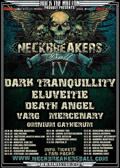 Plakat - Dark Tranquillity, Eluveitie, Mercenary