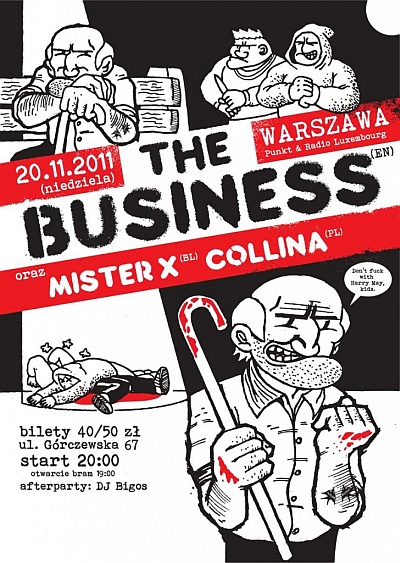 Plakat - The Business, Mister X, Collina