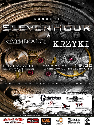 Plakat - Elevenhour, Remembrance, Krzyki