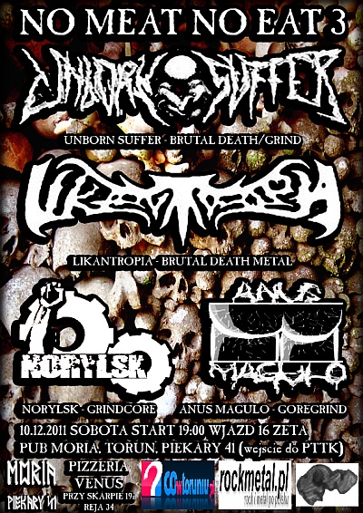 Plakat - Unborn Suffer, Likantropia, Norylsk