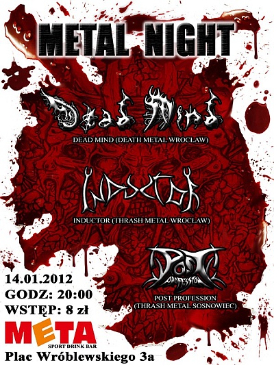 Plakat - Dead Mind, Inductor, Post Profession