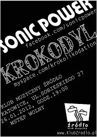 Plakat - Sonic Power, Krokodyl