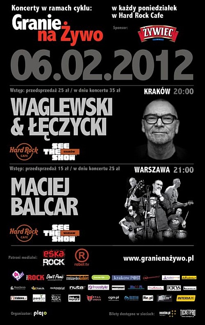 Plakat - Waglewski & Łęczycki