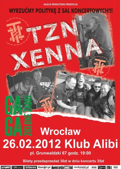 Plakat - TZN Xenna, GaGa/Zielone Żabki