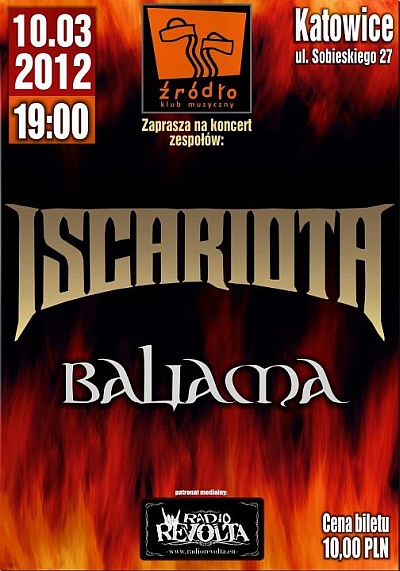 Plakat - Iscariota, Baliama