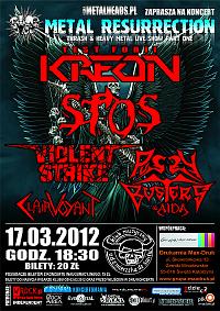 Plakat - Kreon, Stos, Violent Strike, Clairvoyant