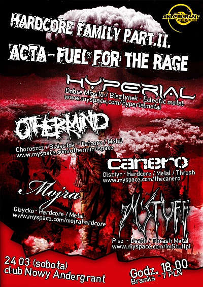 Plakat - Hyperial, Canero, Othermind, Mojra