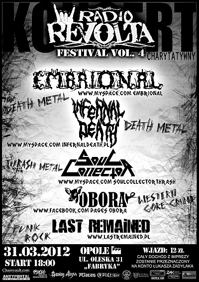 Plakat - Embrional, Infernal Death, Soul Collector