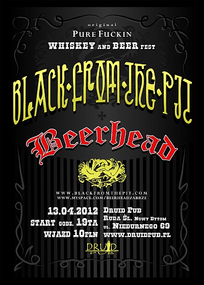 Plakat - Black From The Pit, Beerhead