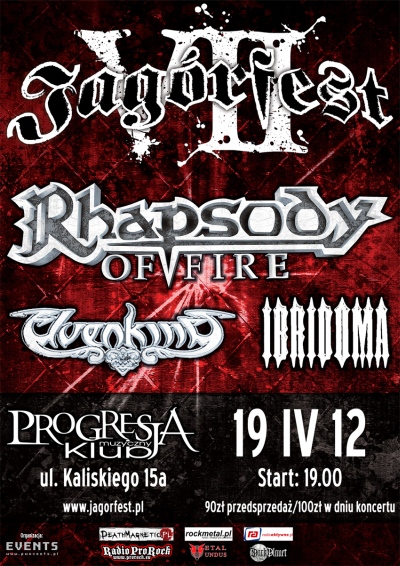 Plakat - Rhapsody Of Fire, Elvenking, Ibridoma