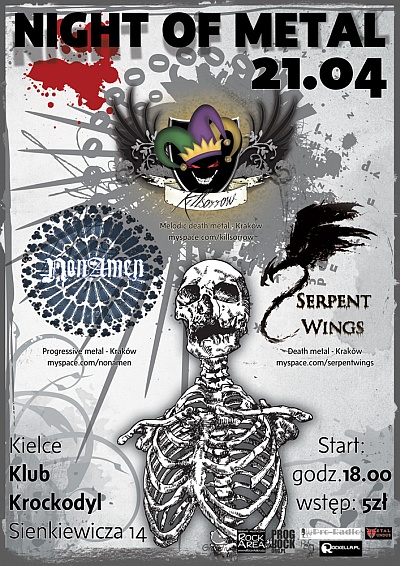 Plakat - Killsorrow, Nonamen, Serpent Wings