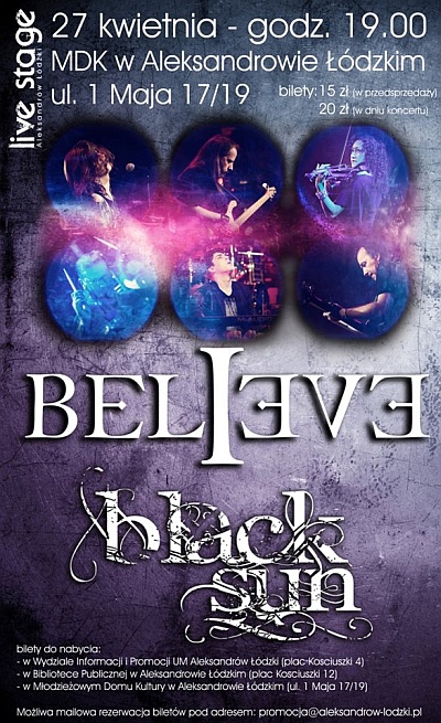 Plakat - Believe, Black Sun