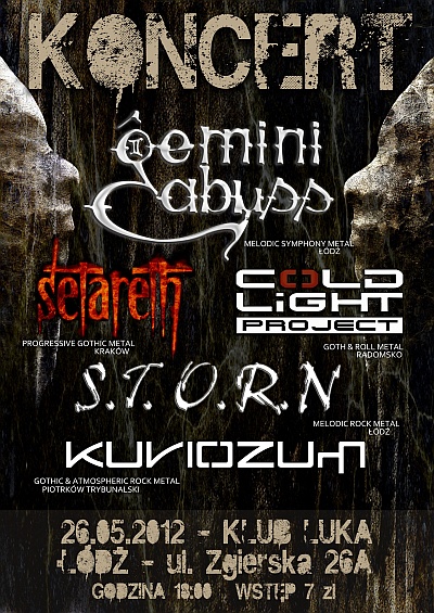 Plakat - Gemini Abyss, Setareth, Coldlight Project